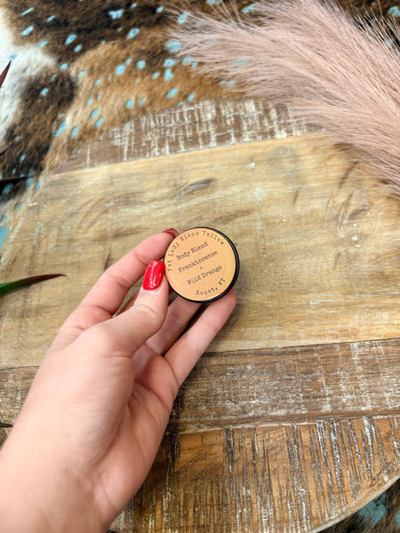 The Sample Frankincense and Wild Orange Body Blend Tallow