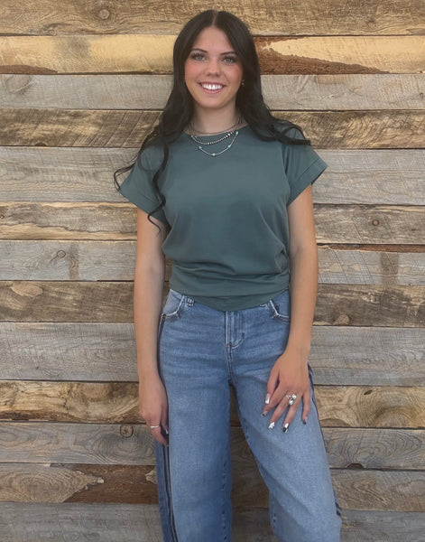 The Take It Basic Jade Top