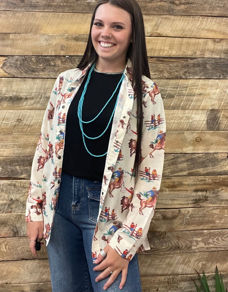 The Come On Cowboy Top Cardigan