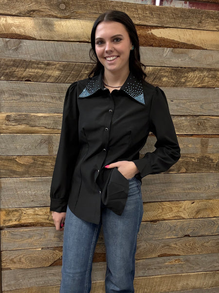 The Show Stopper Black Top Cardigan