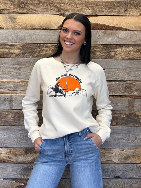 The Do Not Comply Cream Sweatshirt