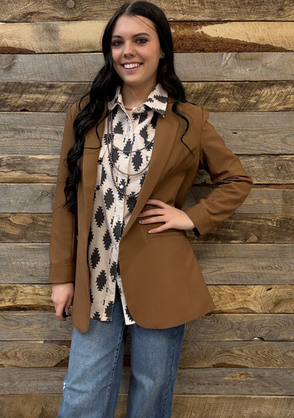 The Just Right Brown Blazer