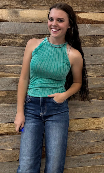 The Remember Those Kelly Green Tank Top