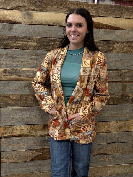 The Western Squares Blazer
