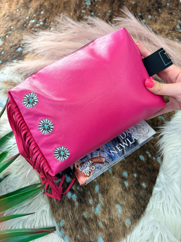 The Pink Concho Traveler Pouch Bag
