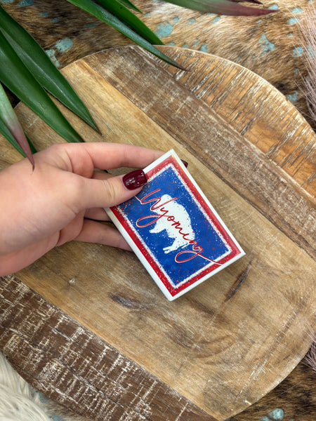 The Wyoming Flag Magnet