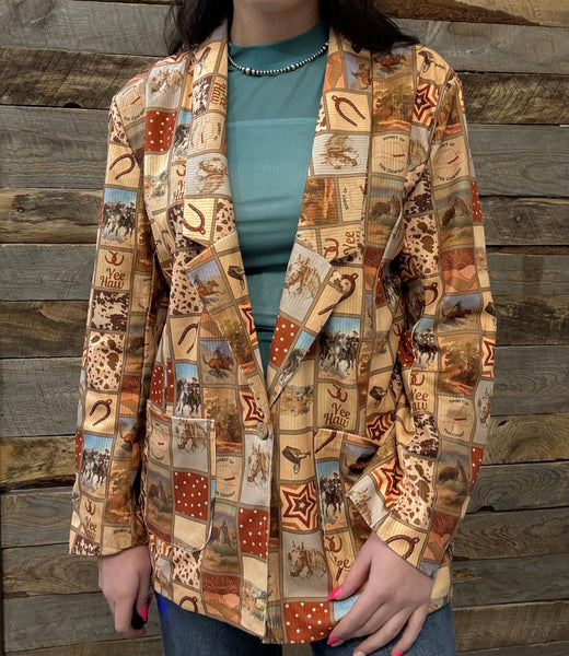 The Western Squares Blazer