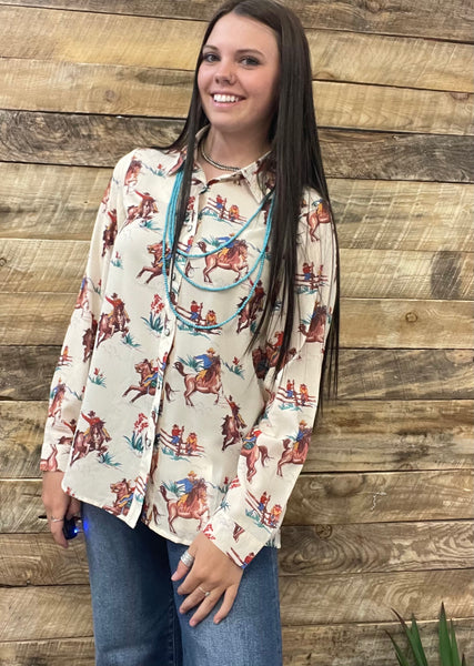 The Come On Cowboy Top Cardigan