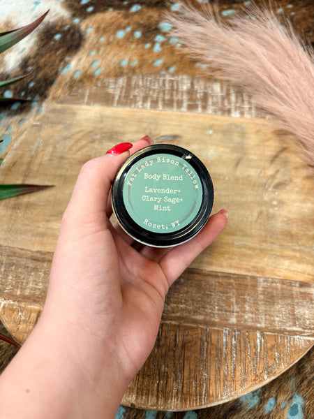 The Large Lavender, Clary Sage, and Mint Body Blend Premium Whipped Bison Tallow