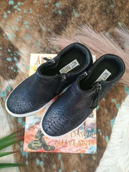 The All Day Wedge Black Sneaker