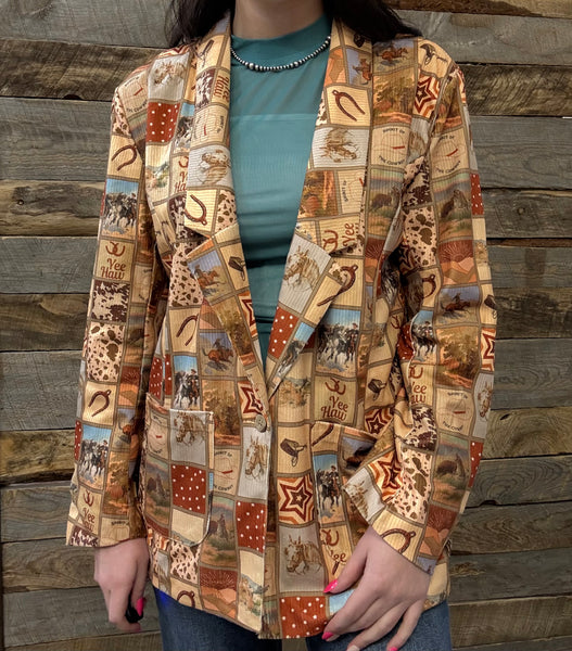 The Western Squares Blazer