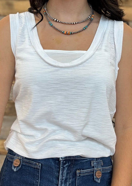 The New Way White Tank Top