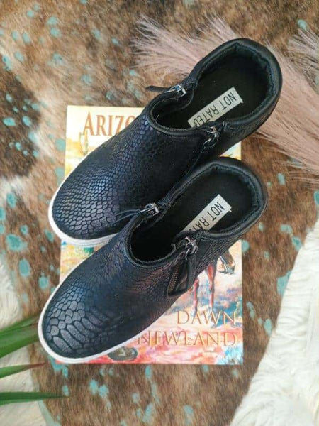 The All Day Wedge Black Sneaker