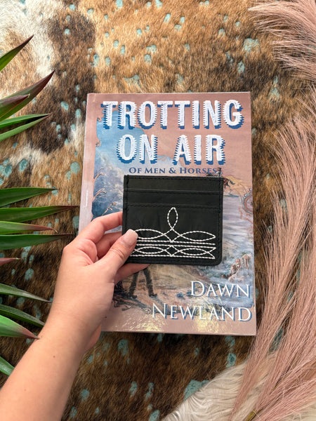 The Boot Stitch Black Card Wallet