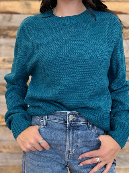 The I Went Teal Sweater