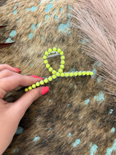 The Neon Yellow Claw Clip