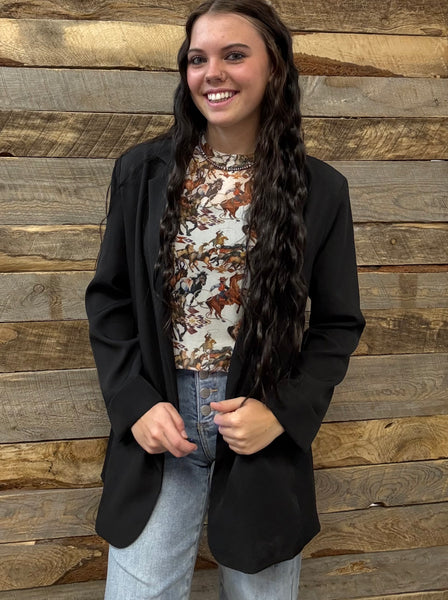 The Just Right Black Blazer