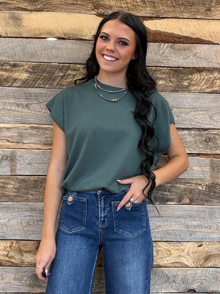 The Talk To Them Jade Sweater Tank Top