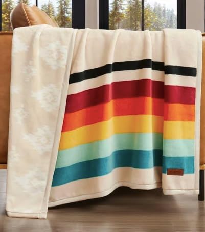 The Way There Plush Reversible Throw Blanket