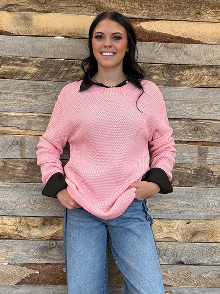 The I Went Dark Pink Sweater