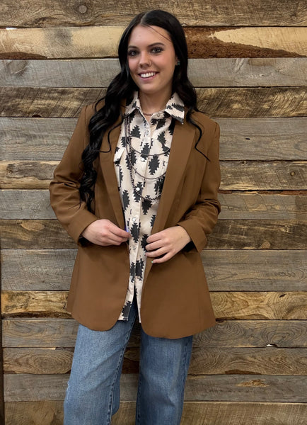 The Just Right Brown Blazer