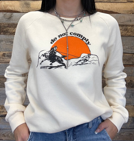 The Do Not Comply Cream Sweatshirt