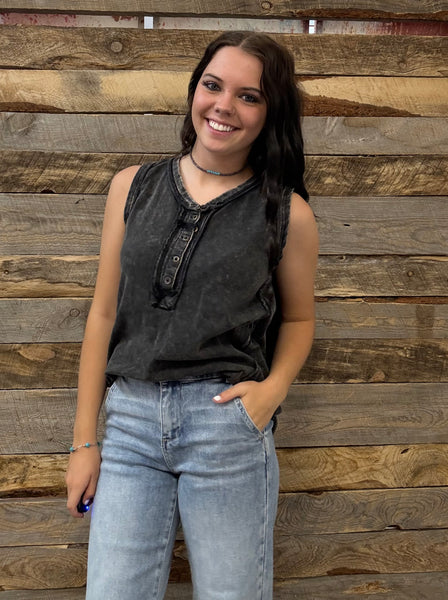 The Best Start Black Tank Top