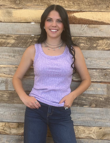 The Talk To Us Lavender Tank Top