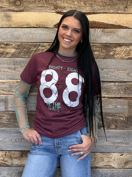 The 88 Marron Heathered Tee