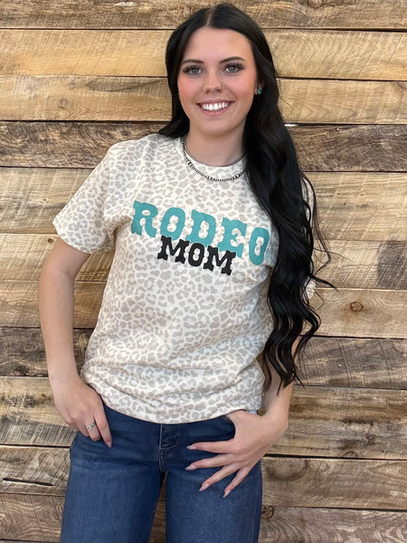 The Rodeo Mom Leopard Cream Tee