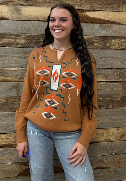 The Aztec Start Sweater