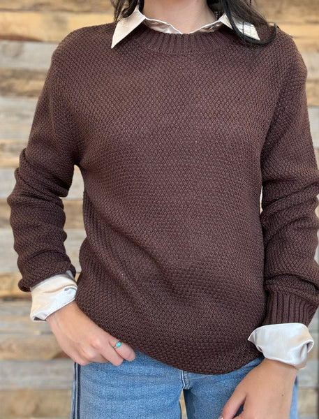 The I Went Mahogany Sweater