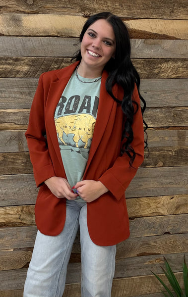 The Just Right Rust Blazer