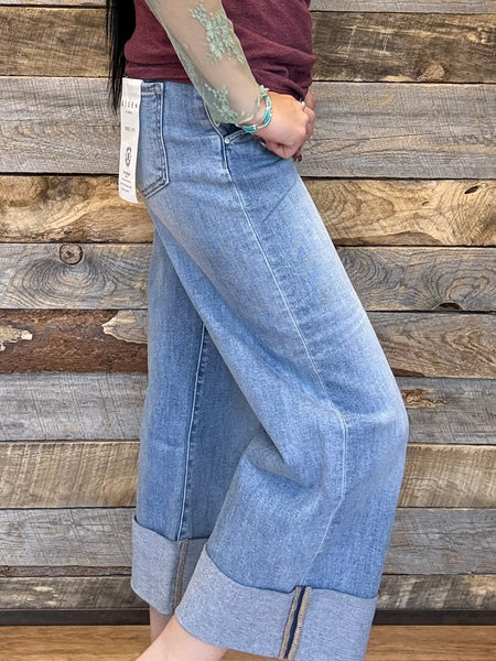 The Lindie High Rise Ankle Cuffed Jeans