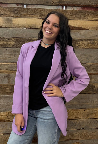 The Just Right Bright Lavender Blazer