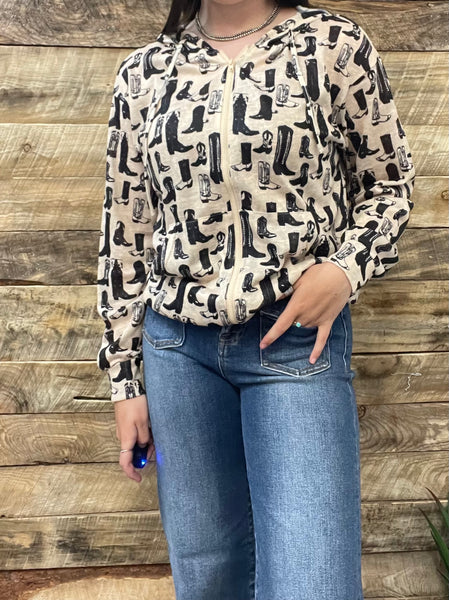 The Western Way Zip Up Hoodie