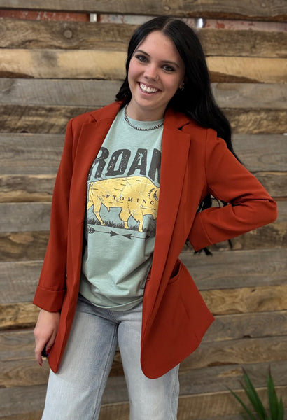 The Just Right Rust Blazer