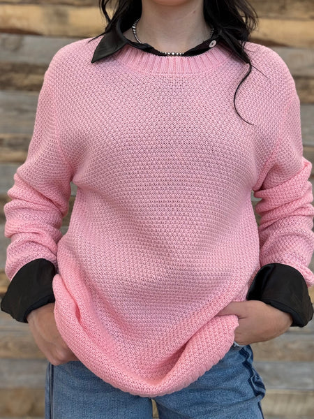The I Went Dark Pink Sweater