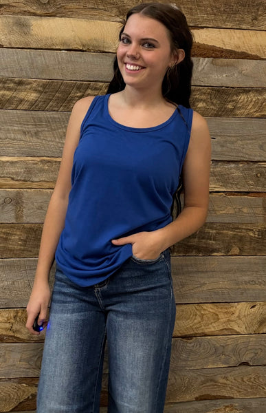 The Basic Blue Tank Top
