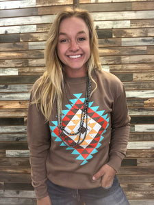 The Diamond Way Aztec Latte Sweatshirt