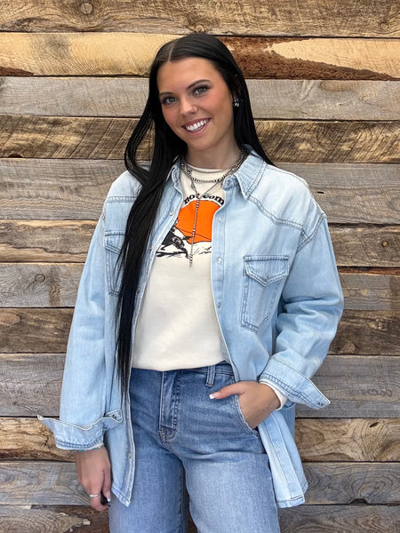 The Take A Stand Relaxed Fit Denim Top Jacket