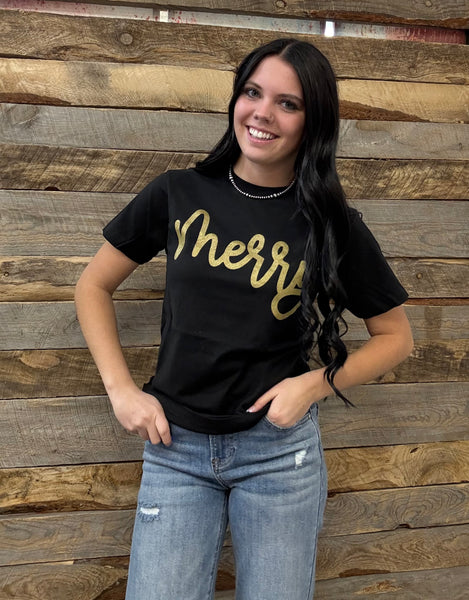 The Merry Black Tee