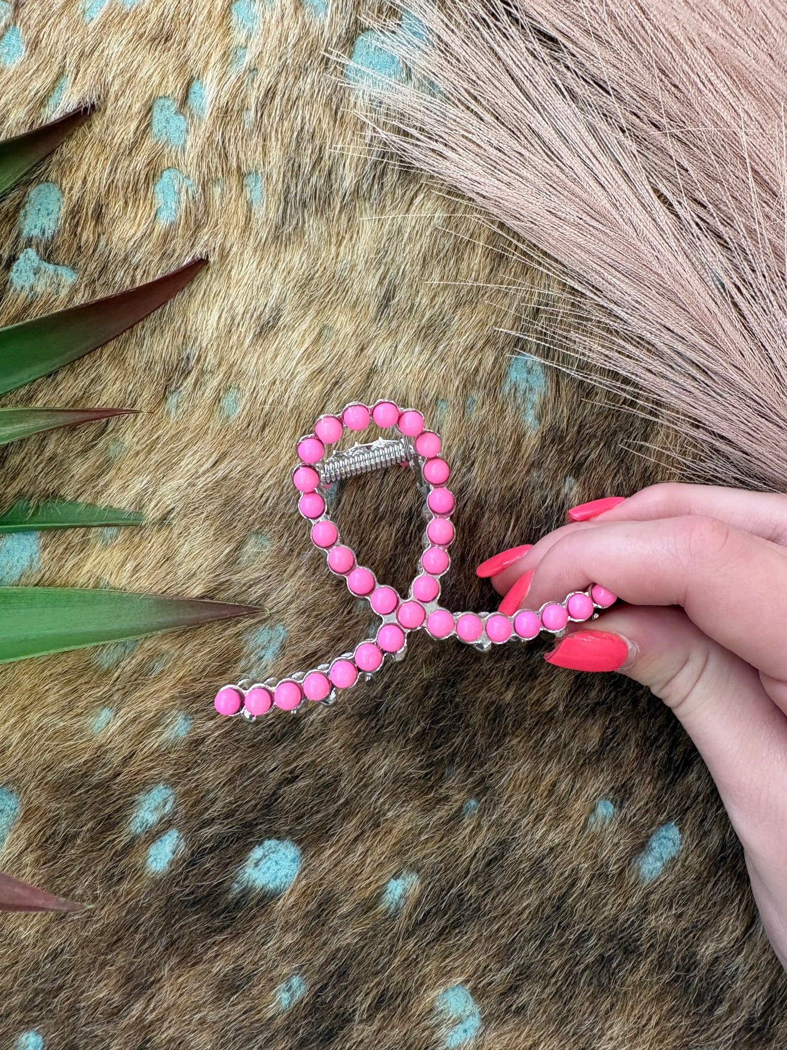 The Hot Pink Mini Claw Clip