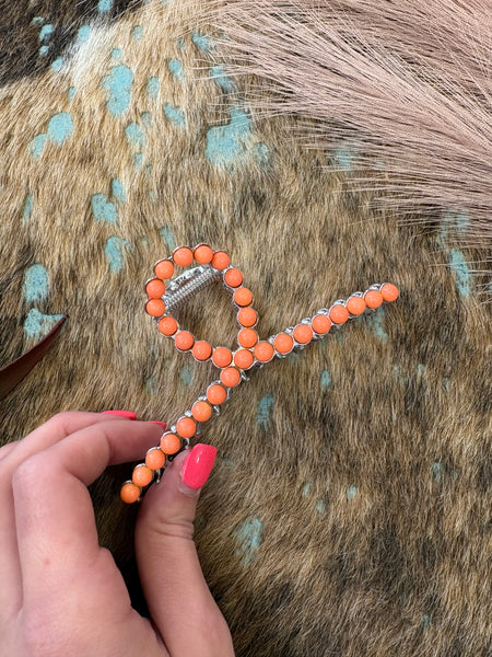 The Neon Orange Claw Clip