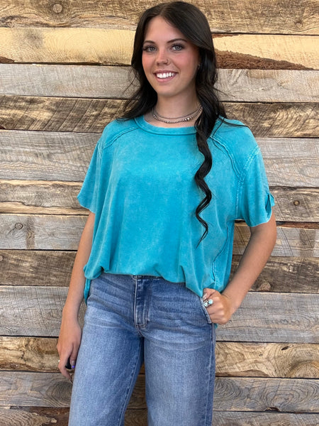 The Way To Be Bright Blue Top