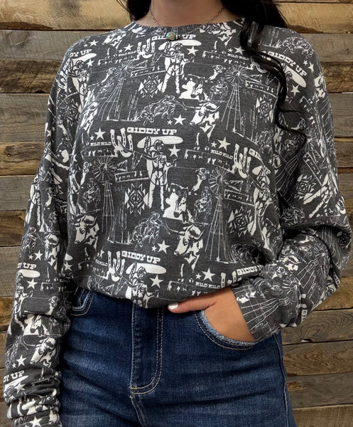 The Cowboy Giddy Up Dolman Top