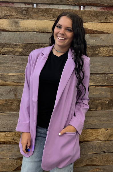 The Just Right Bright Lavender Blazer