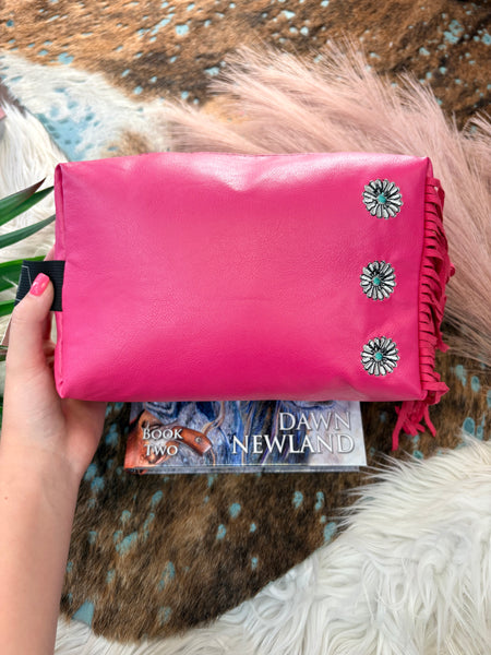 The Pink Concho Traveler Pouch Bag