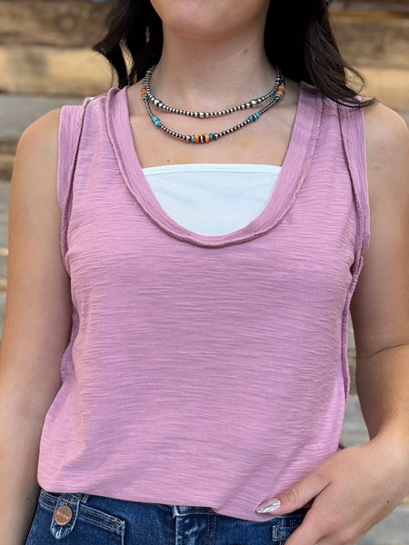 The New Way Light Rose Tank Top