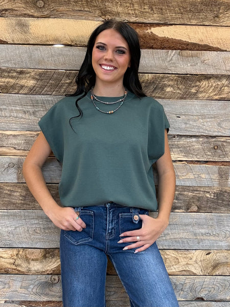 The Talk To Them Jade Sweater Tank Top